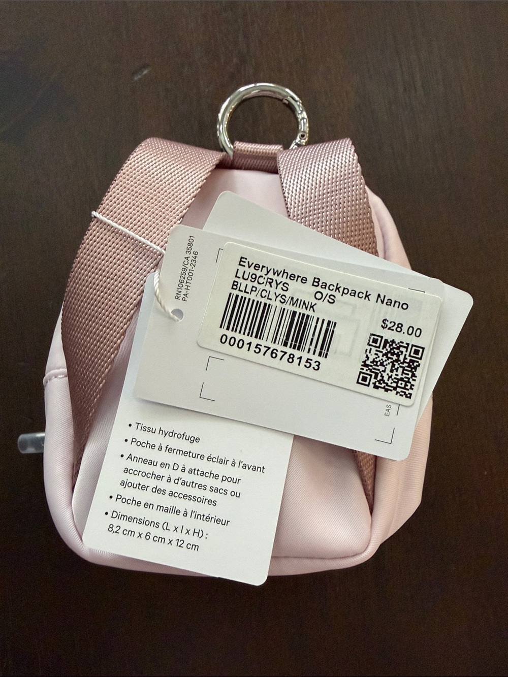 lululemon athletica Everywhere Backpack Nano - Light Pink & Hot Pink - Picture 4 of 4